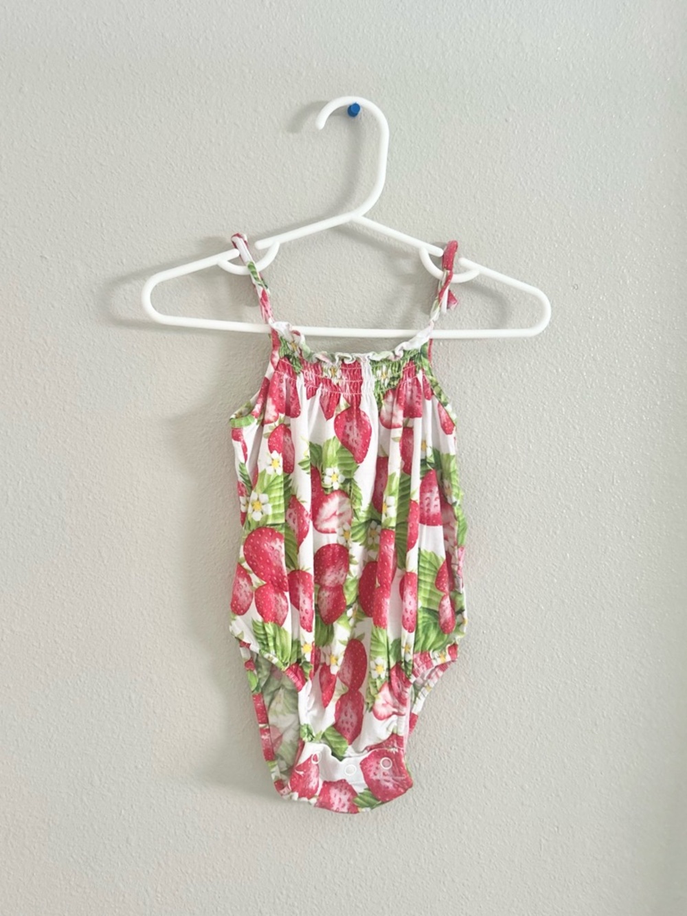 Posh Peanut Strawberry Bubble Romper